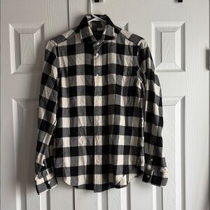 Polo Ralph Lauren Black and White Plaid Women's Shirt